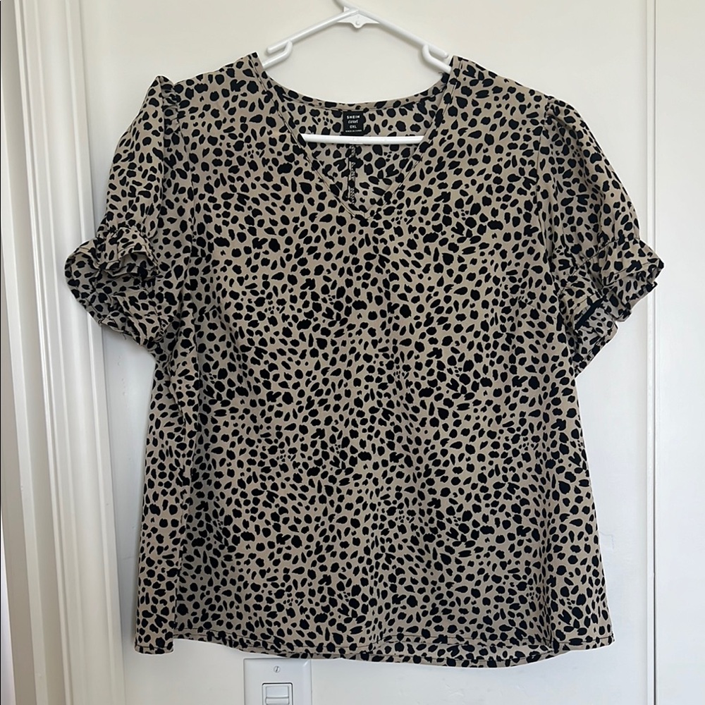 Leopard Print Women's Top